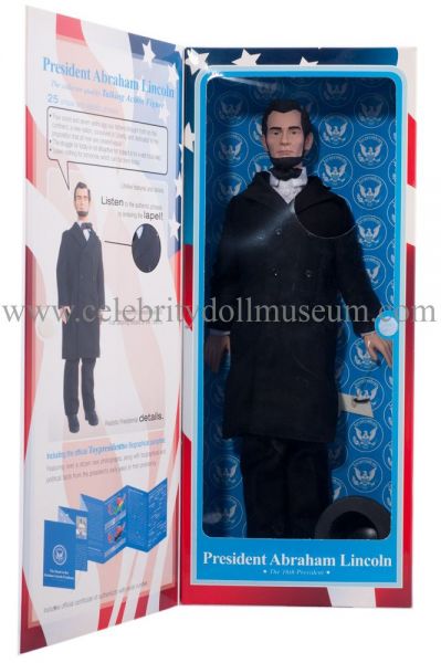 Abraham Lincoln Toy President doll box inside