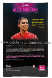 Alex Morgan doll box back