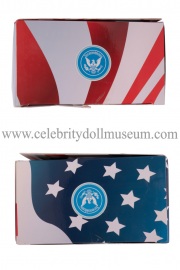 Andrew Jackson talking doll box top and bottom