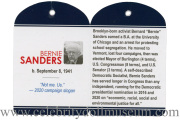 Bernie Sanders doll tag inside