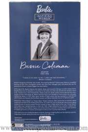 Bessie Coleman doll box back