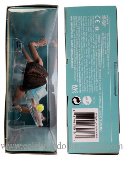 Billie Jean King doll box top and bottom