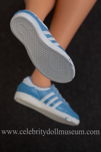 Billie Jean King doll shoes