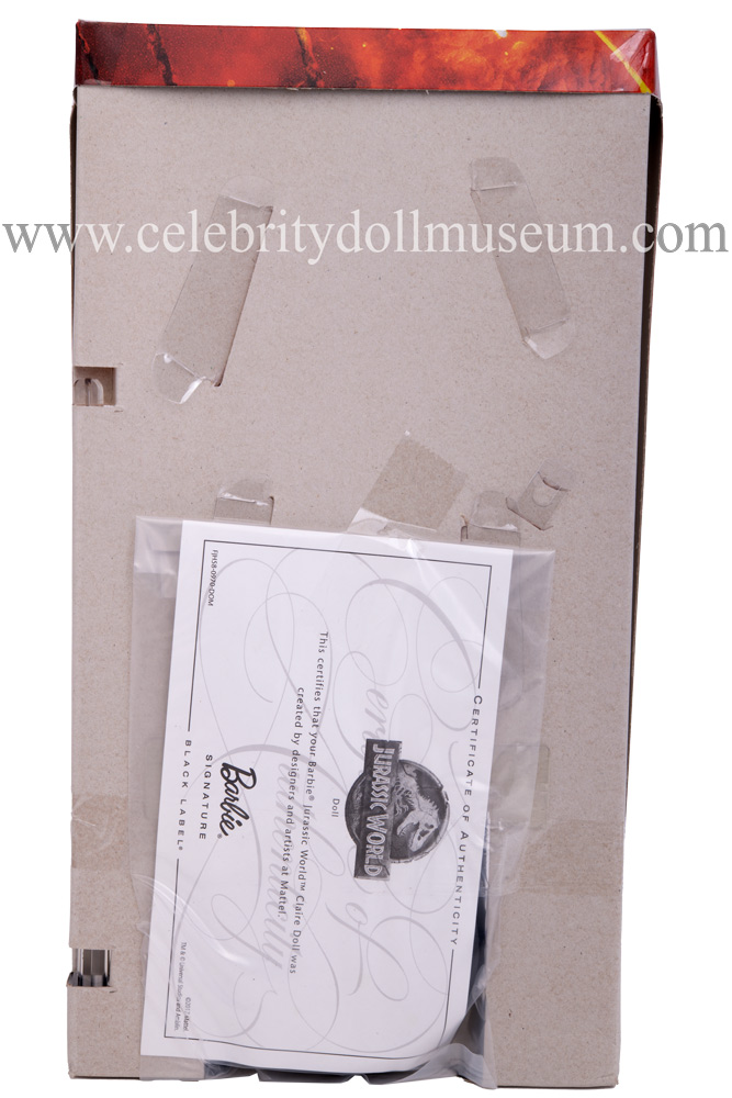 Bryce Dallas Howard (Jurassic World) doll box insert back