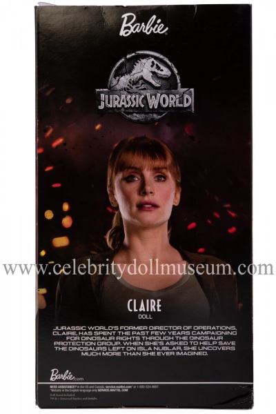 Bryce Dallas Howard (Jurassic World) doll box back