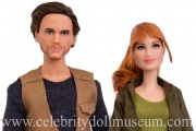 Bryce Dallas Howard and Chris Pratt(Jurassic World) dolls