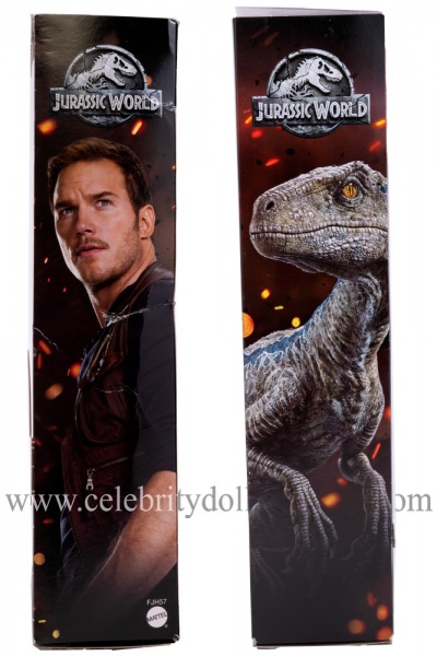 Chris Pratt (Jurassic World) action figure box sides