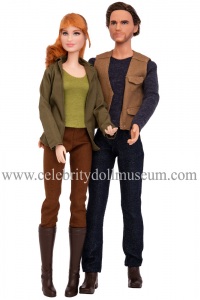 Bryce Dallas Howard and Chris Pratt(Jurassic World) dolls