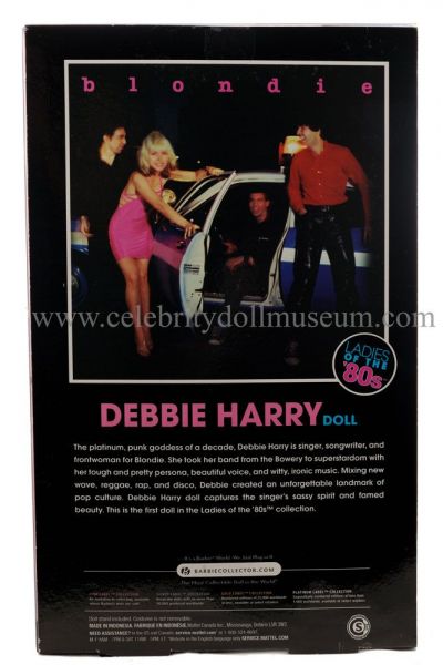 Debbie Harry doll box back
