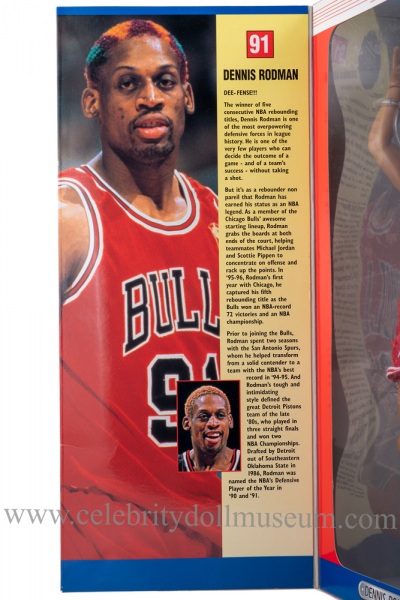 Dennis Rodman Action Figure box flap