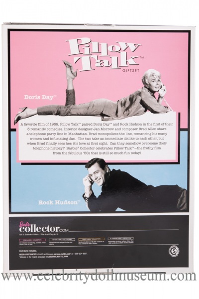 Doris Day and Rock Hudson dolls box back