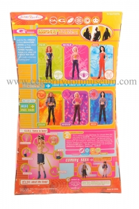 Drew Barrymore doll box back