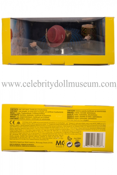 Emily Blunt doll box top and bottom