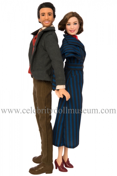 Lin-Manual Miranda and Emily Blunt dolls