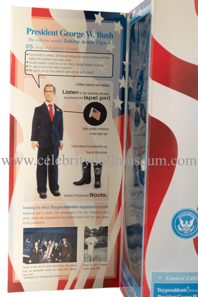 George W. Bush talking doll box flap