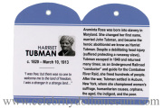 Harriet Tubman doll tag inside