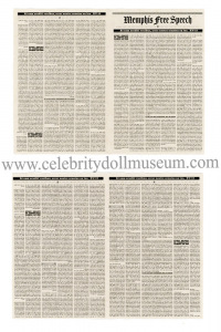 Ida B. Wells doll accessory newspaper
