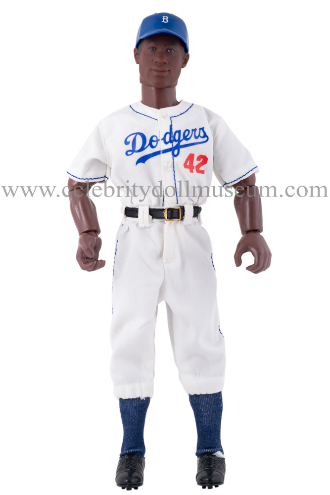 Jackie Robinson in his Brooklyn Dodgers Uniform