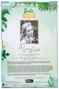 Jane Goodall doll box back