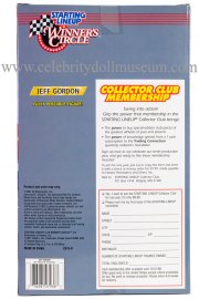 Jeff Gordon doll box back