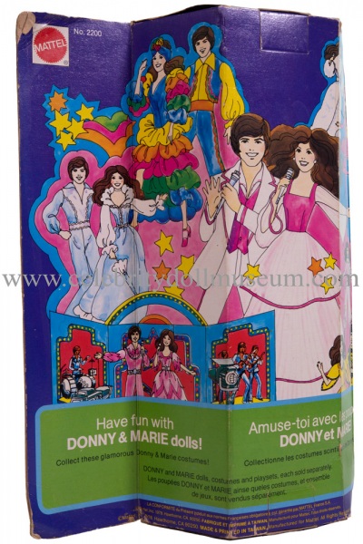 Jimmy Osmond doll box back