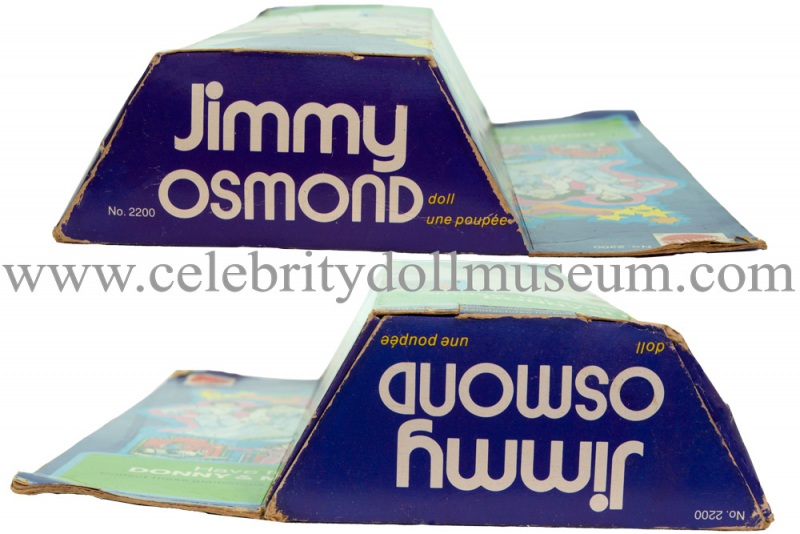 Jimmy Osmond doll box top and bottom