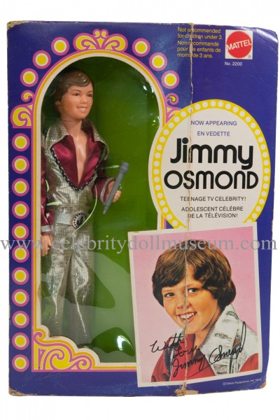Jimmy Osmond doll box front