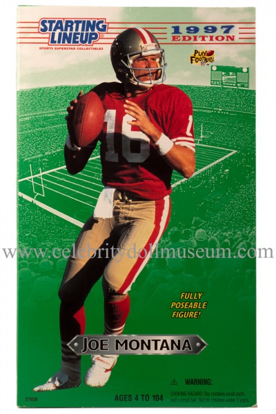 Joe Montana Action Figure Box front