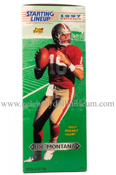 Joe Montana Action Figure box other side