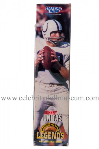 Joe Namath and Johnny Unitas Action figure set box side