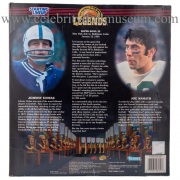 Joe Namath and Johnny Unitas Action figure set box back