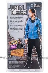 Justin Bieber travel gear doll
