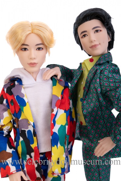 Jin and RM BTS dolls