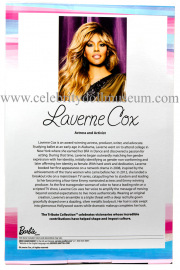 Laverne Cox doll box back