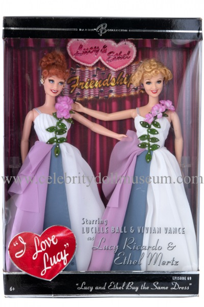 Lucille Ball and Vivian Vance doll set box