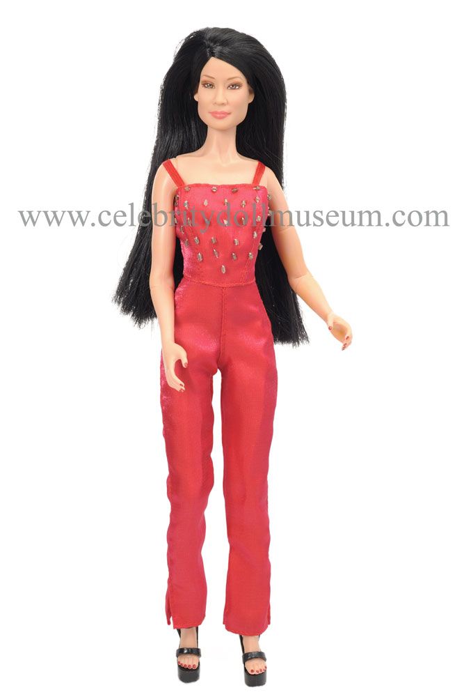 Charlies Angels Alex Doll Outfit Clothes Red Jumpsuit Black Jacket