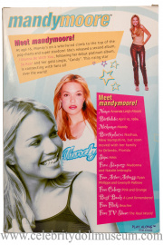 Mandy Moore doll box back