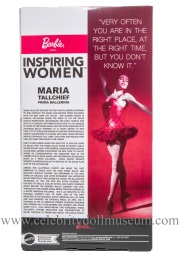 Maria Tallchief Doll box back