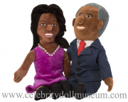 Barack and Michelle Obama plush dolls