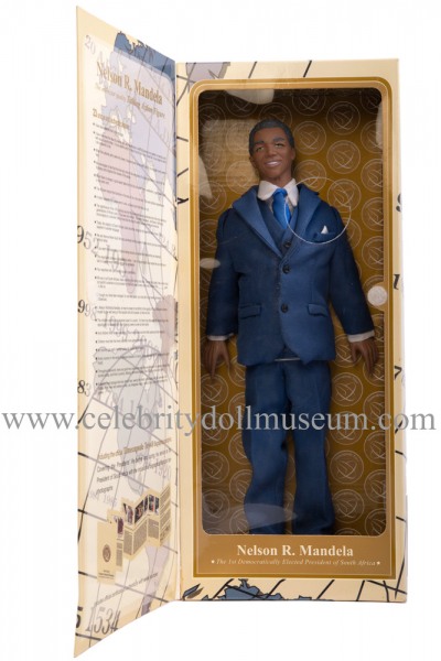 Nelson Mandela talking doll box inside