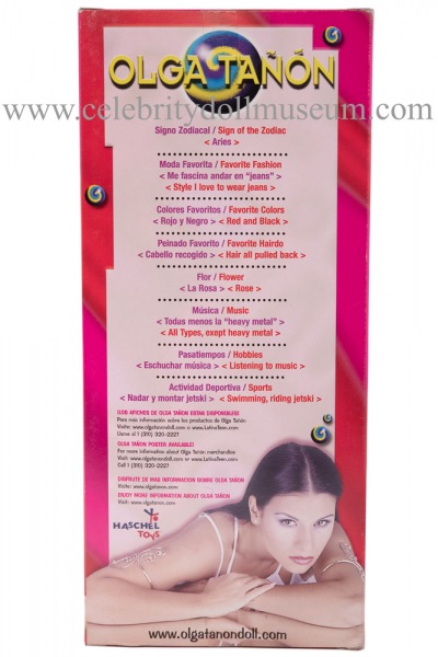 Olga TaÃ±Ã³n doll box back