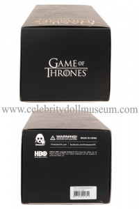 Peter Dinklage doll box top and bottom
