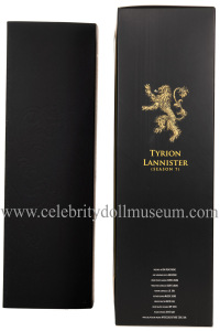 Peter Dinklage doll box and sleeve side view
