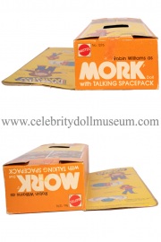 Robin Williams doll box top and bottom