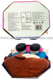 Rosie O'Donnell plush doll box top and bottom