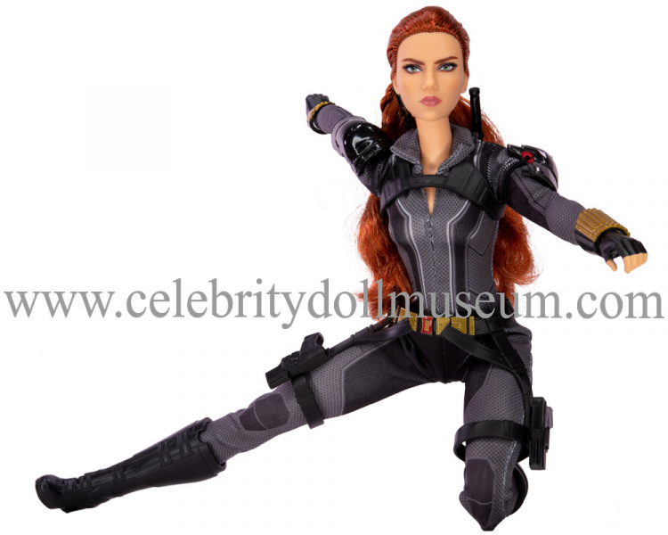 Scarlett Johansson doll Black Widow pose