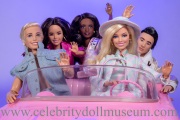 Barbie the Movie dolls in the Pink Corvette