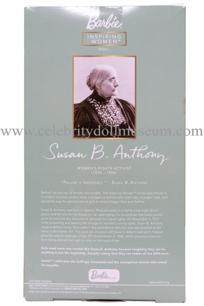 Susan B Anthony doll box back