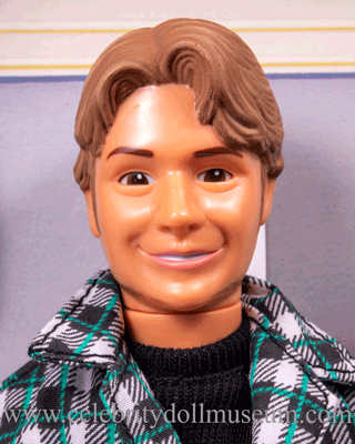 Nate Richert celebrity doll as the character Harvey Kinkle winks when you push the button.
