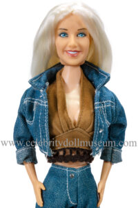 Rerooted Christina Aguilera celebrity doll